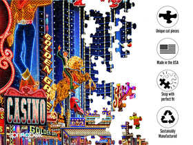 Springbok Viva Las Vegas puzzle vintage cars bring lively travel vibes.