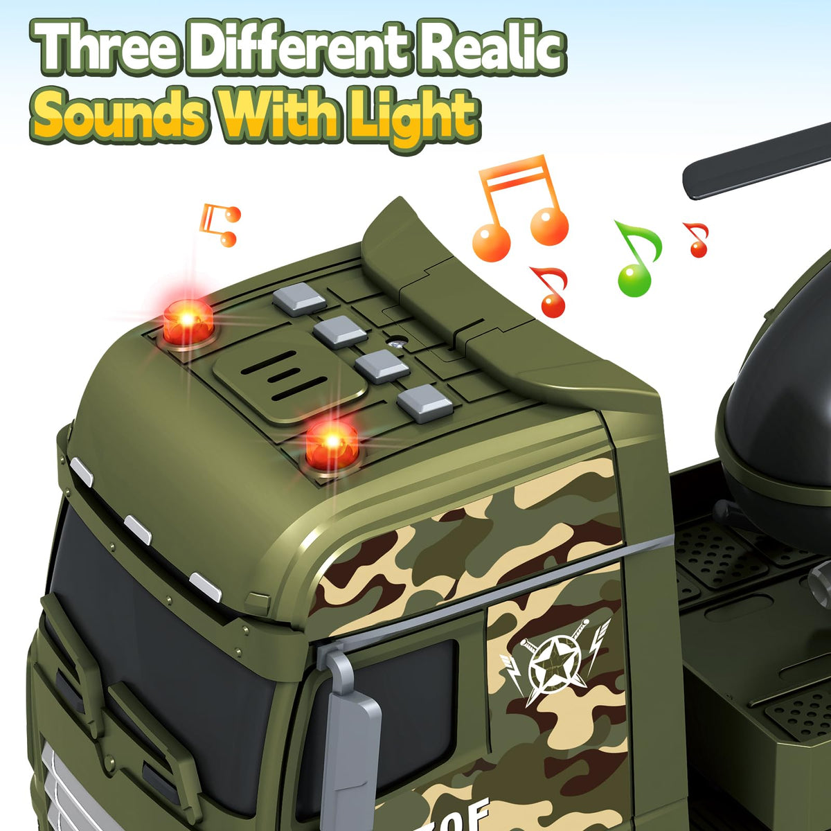 SpringFlower 3-in-1 tank rotation feature shown for action-packed fun