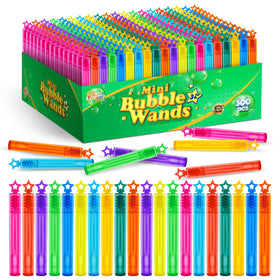 SpringFlower 300-pcs mini bubble wands for outdoor fun and easy sharing.