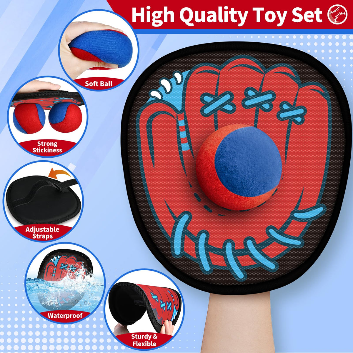 SpringFlower paddles with adjustable straps for comfortable family play