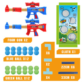 SpringFlower air-powered guns in action for active fun.