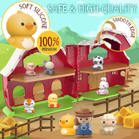 SpringFlower chick figure supports fine motor exploration.