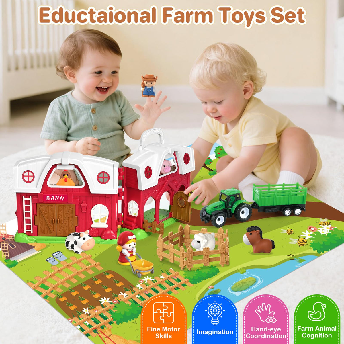 SpringFlower chicken figure adds lively farm detail for creative scenes