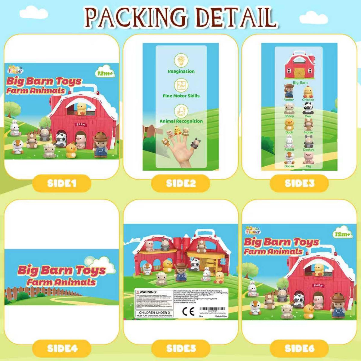 SpringFlower cow figure helps storytelling and sequencing.