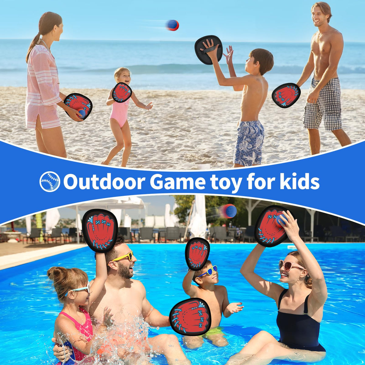 SpringFlower catch and toss game ideal for beach and backyard fun