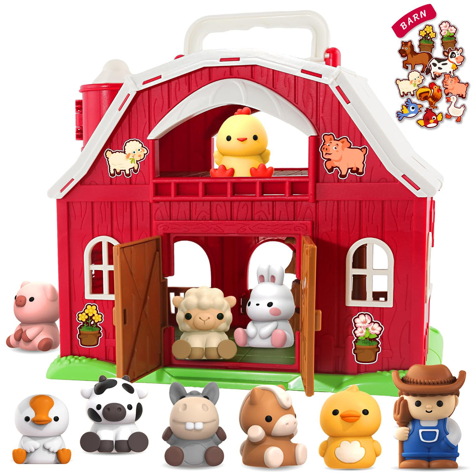 SpringFlower big barn toy foldable for easy storage and transport.