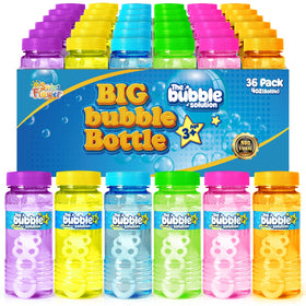 SpringFlower bubble bottle with wand for easy outdoor play.