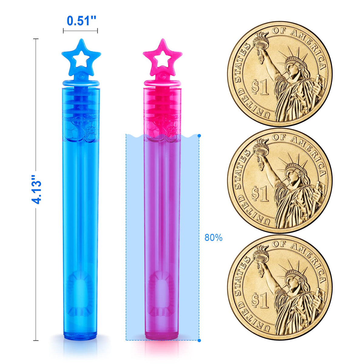 SpringFlower bubble wands with assorted colors create vibrant play for celebrations.