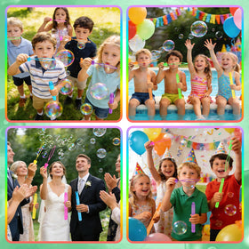 SpringFlower bubble wands ideal for weddings and event giveaways