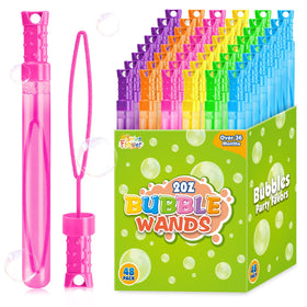SpringFlower bubble wands in six colors for bright outdoor play