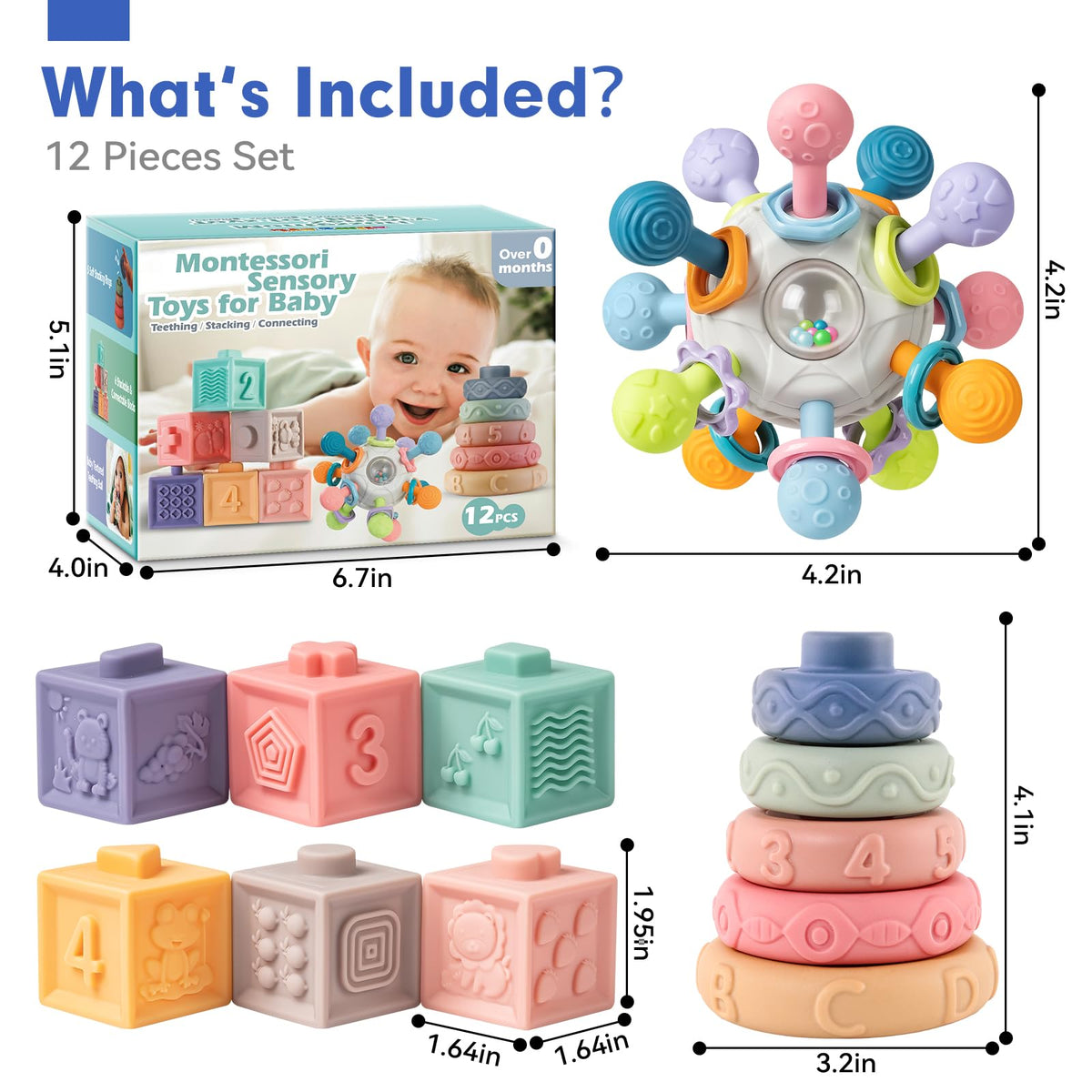 SpringFlower close-up texture teether highlights chew points and material quality