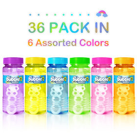 SpringFlower 36-bottle bubble set ideal for parties and gatherings.