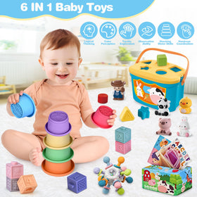 SpringFlower colorful stacking cups: supports stacking play and fine motor skills