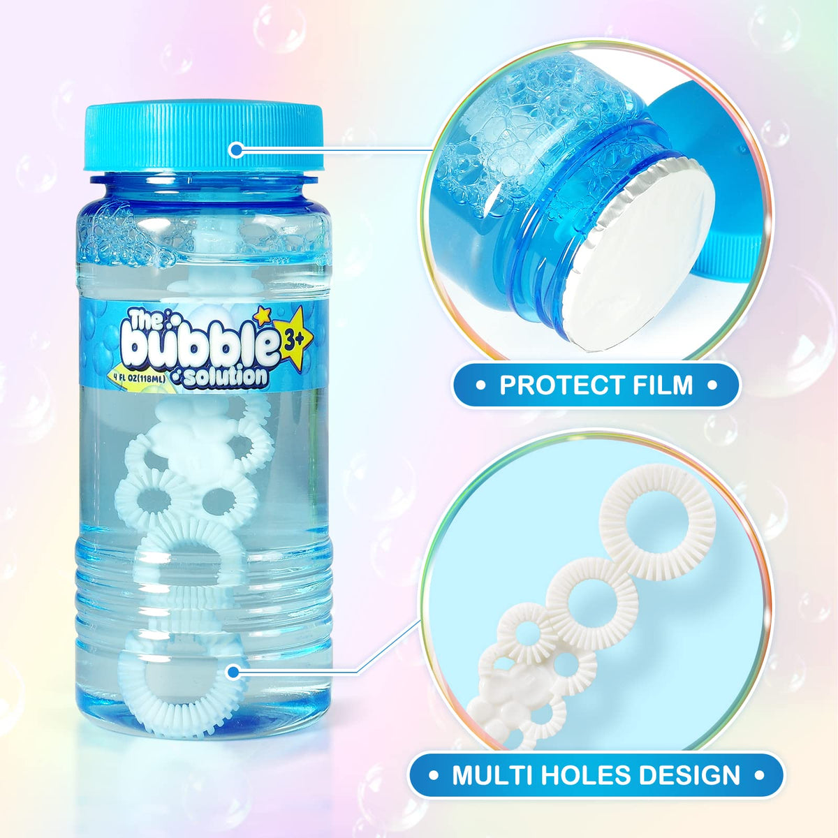 SpringFlower double helix cap design limits leaks during party fun.