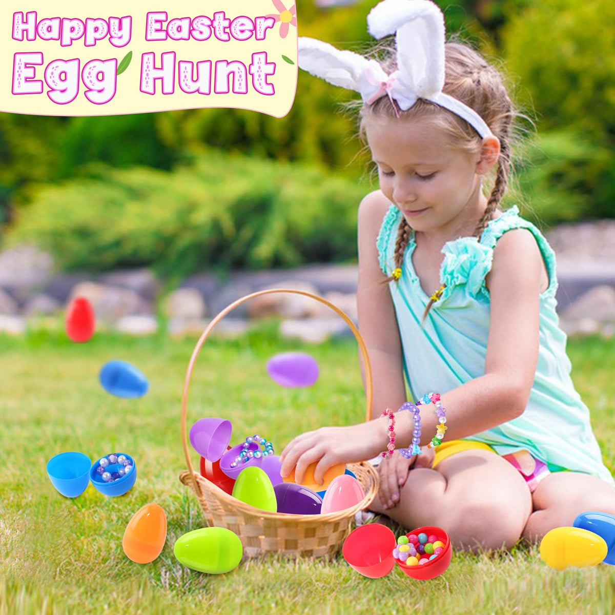 SpringFlower Easter egg hunt supplies boost kid engagement