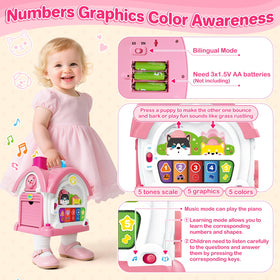 SpringFlower eight in one multi-sensory toy offers varied play methods.