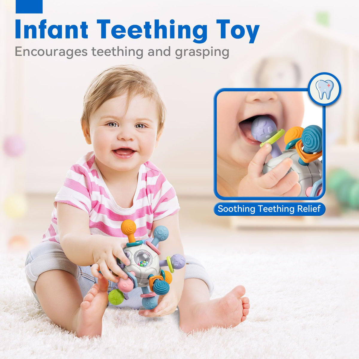SpringFlower embossed animals, shapes, fruits, and numbers boost early recognition