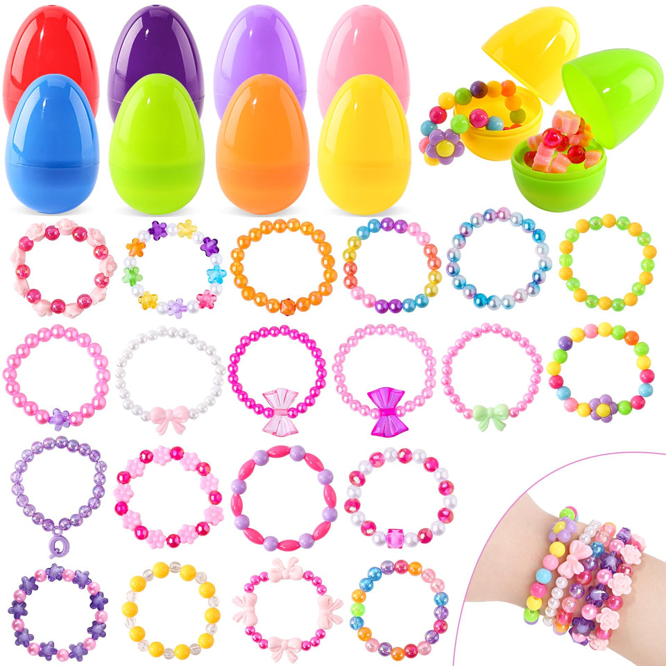 SpringFlower empty eggs set for Easter egg hunts and gift baskets