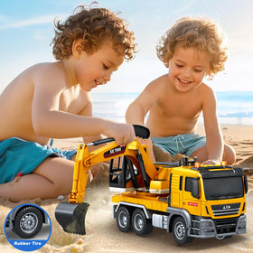 SpringFlower large toy truck offers easy handling for kids during indoor and outdoor adventures.