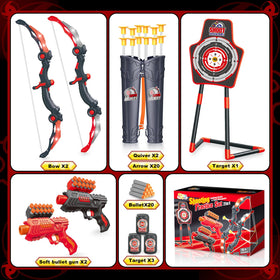 SpringFlower foam dart guns in dual mode for versatile play