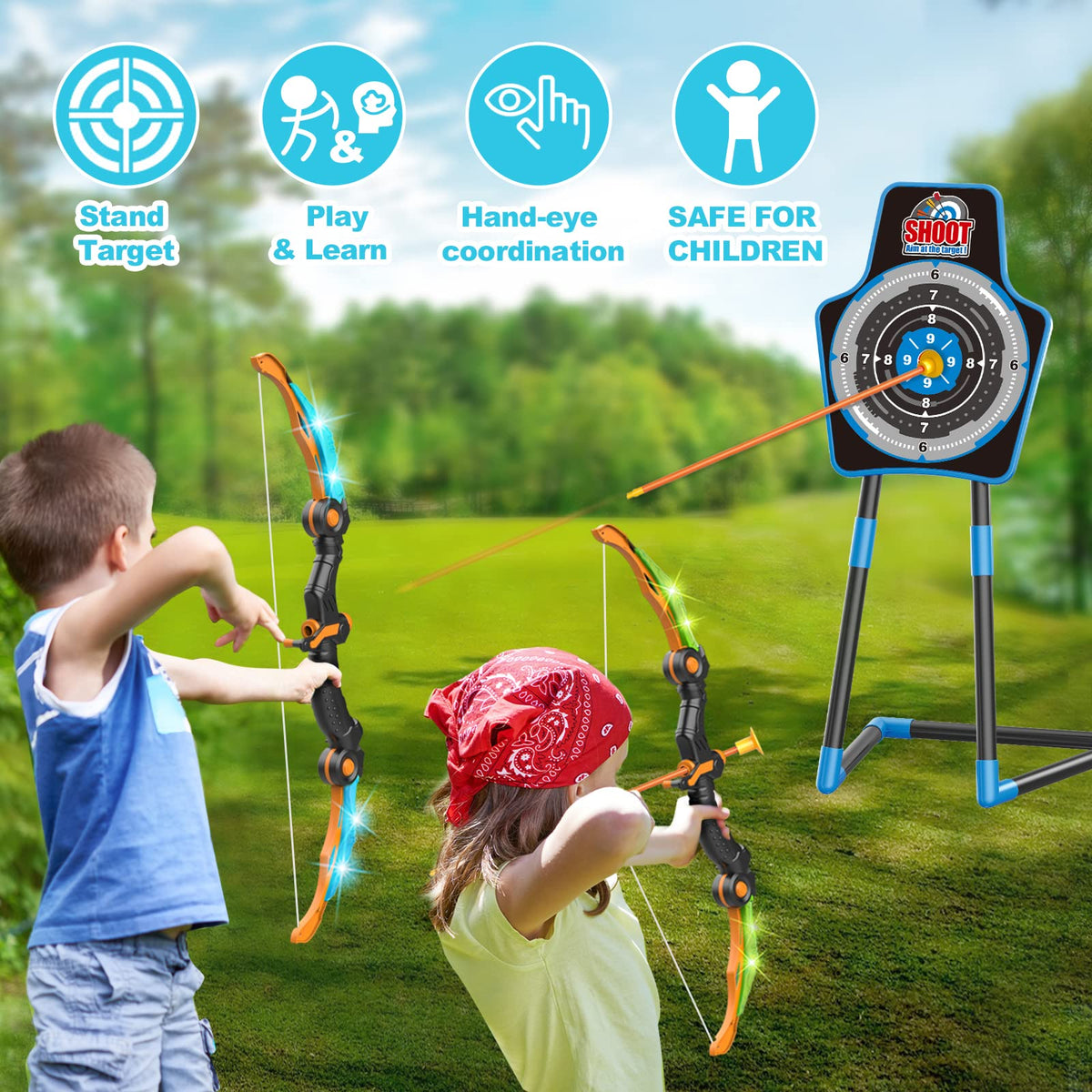 SpringFlower foam darts offer colorful, safe ammo for playful archery sessions.