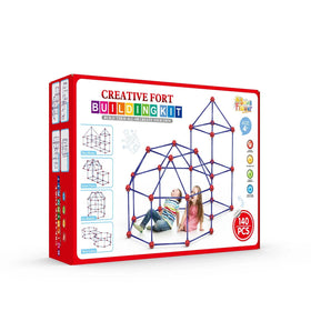 SpringFlower fort-building-kit storage case keeps pieces organized and ready.