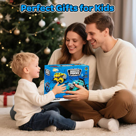 SpringFlower monster trucks gift box with six colors for birthdays.