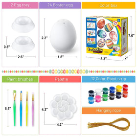 SpringFlower 12-color paint strip for vibrant, kid-friendly DIY designs.