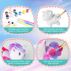 Bright paints with 12 colors for vibrant unicorn designs