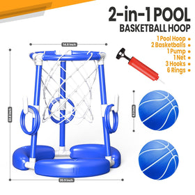 SpringFlower pool ring toss rings promote friendly competition during sunny pool days.