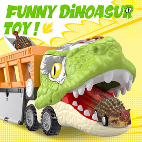 SpringFlower pull-back dinosaur cars for fast, easy play sessions.