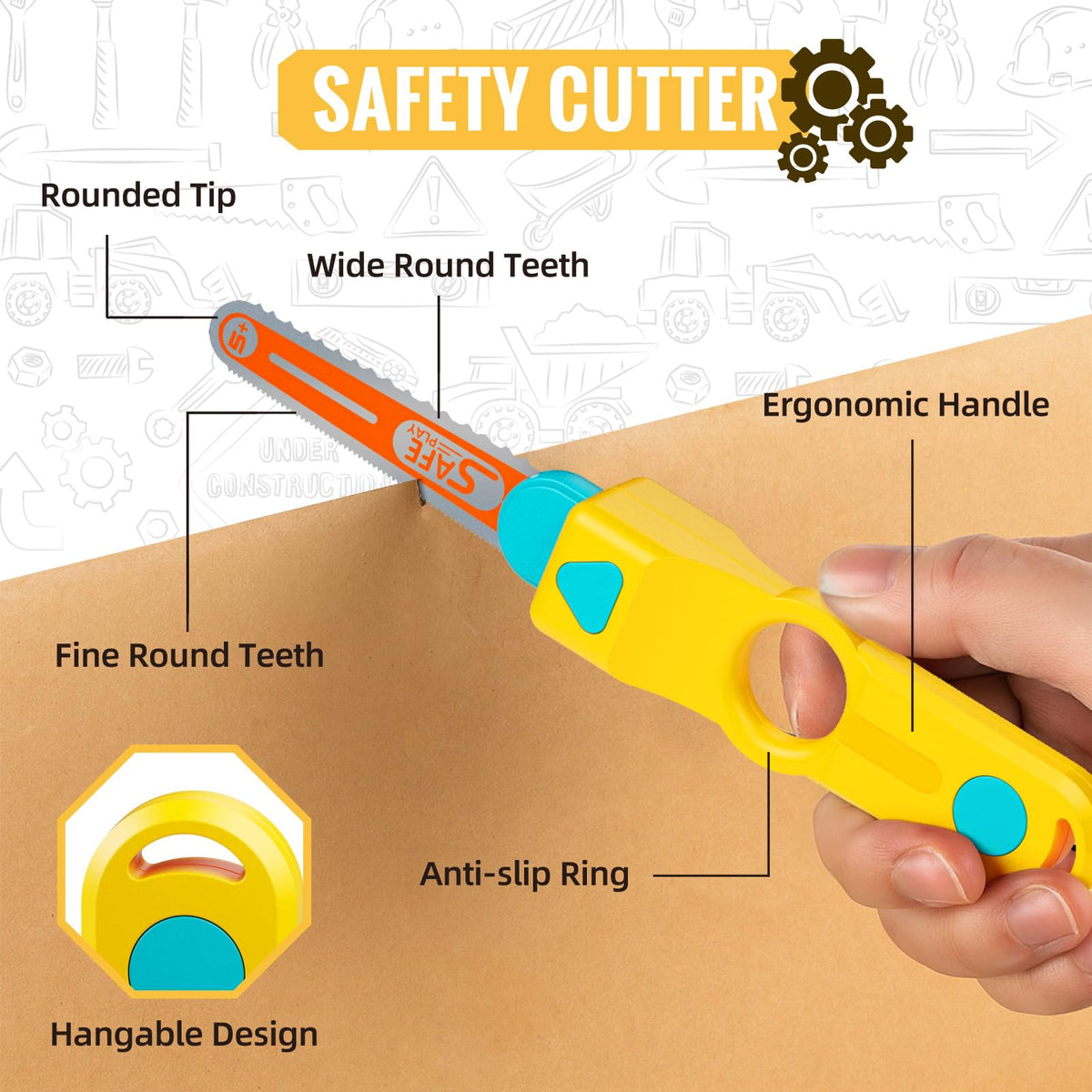 SpringFlower safety cutters for safe kid-friendly crafting