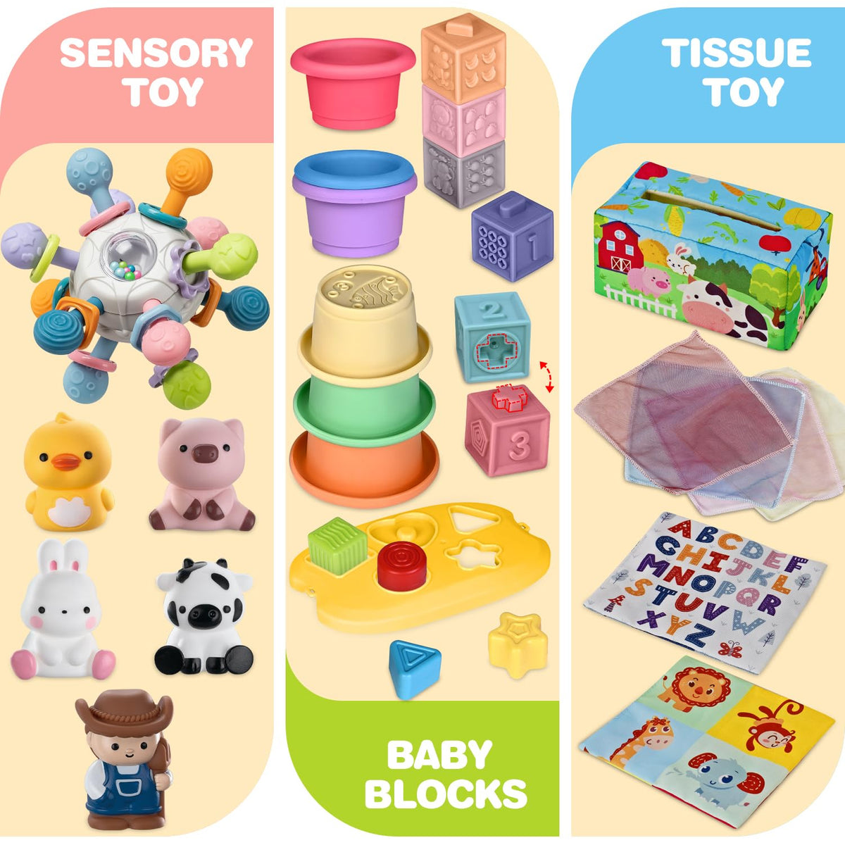 SpringFlower sensory bin: rich textures and sorting activities to boost exploration