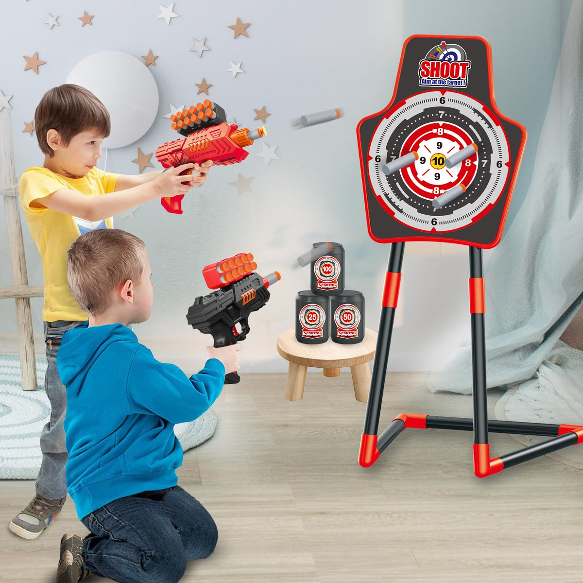 SpringFlower standing target for skill-building archery