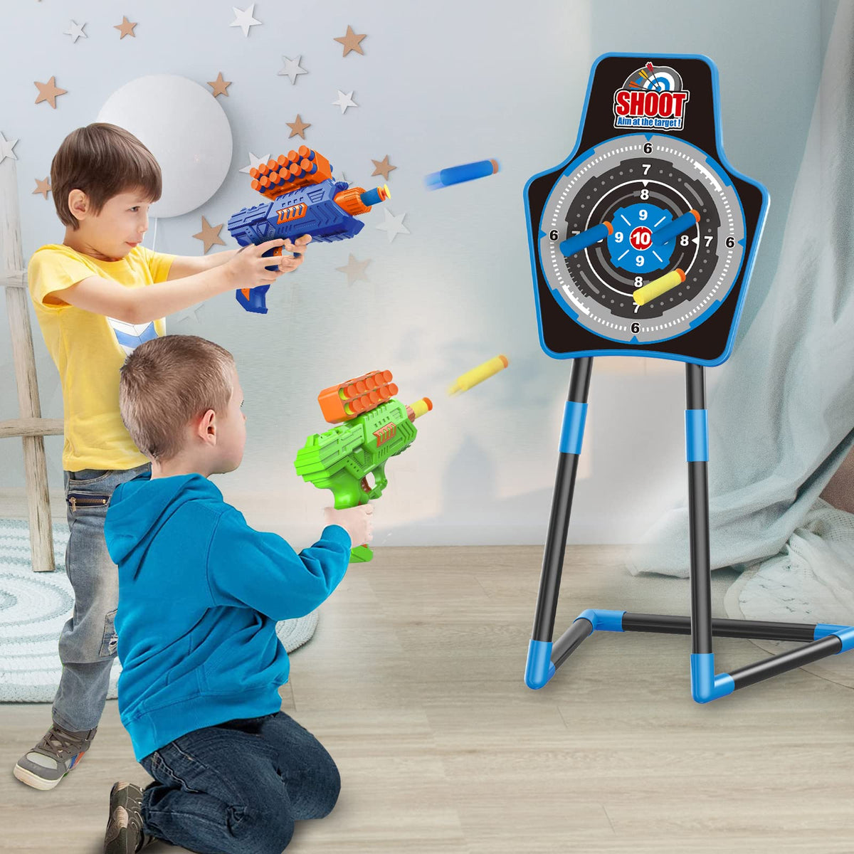 SpringFlower standing target provides a sturdy practice station for skill building.