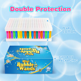 SpringFlower star-design bubble wands add whimsy to outdoor party activities.
