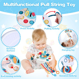 SpringFlower teething toy with textured silicone soothes gums