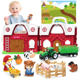 SpringFlower big red barn for toddler play and imaginative farming