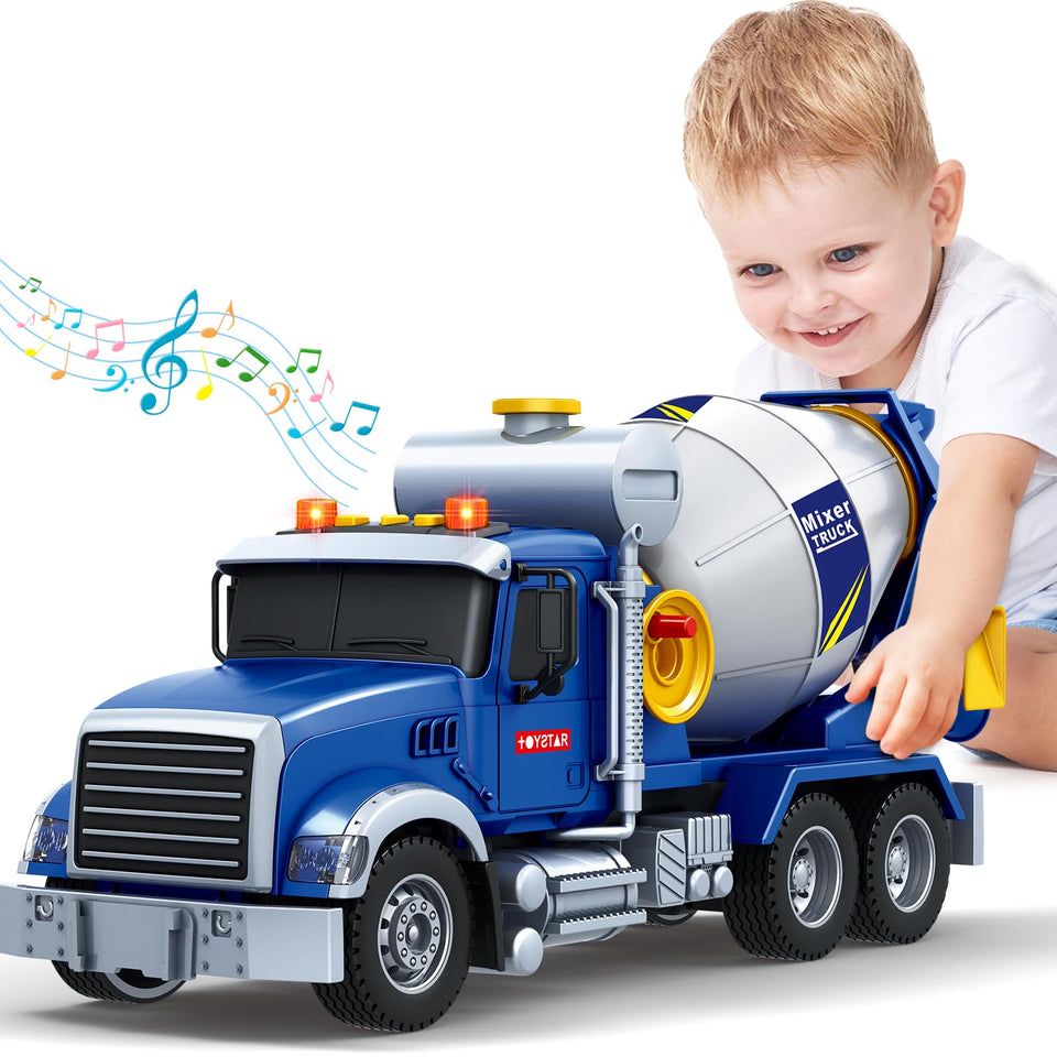 SpringFlower mixer truck with lights and sounds sparks imaginative play.