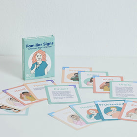 Springtime Education ASL flash cards colors pack teaches color signs with bold contrast