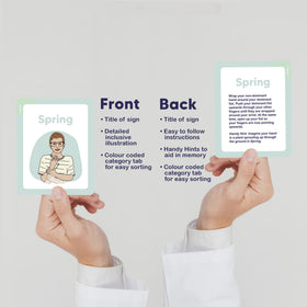 Springtime Education ASL flash cards basics pack showing essential signs for new learners