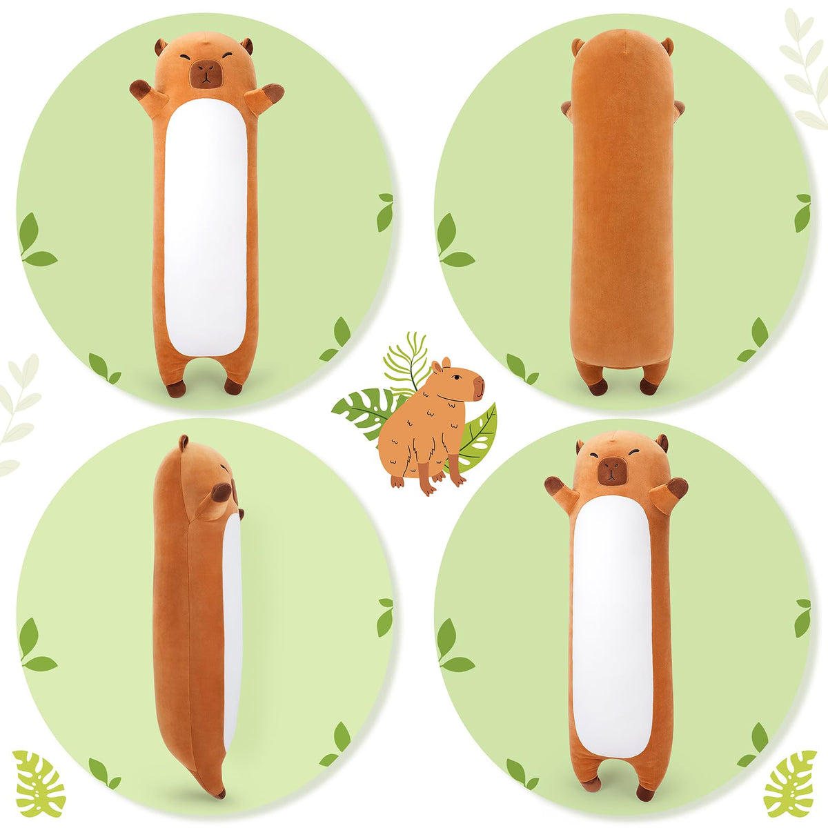 Care tips for Sprinqdawin capybara plush: air dry or machine wash on low.