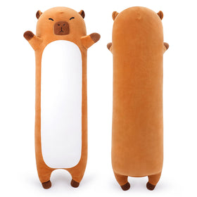 Sprinqdawin large capybara plush with long body for cuddling and comfort.