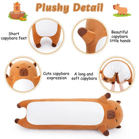 Capybara plush shipped vacuum packed, easy to reshape after unpacking.