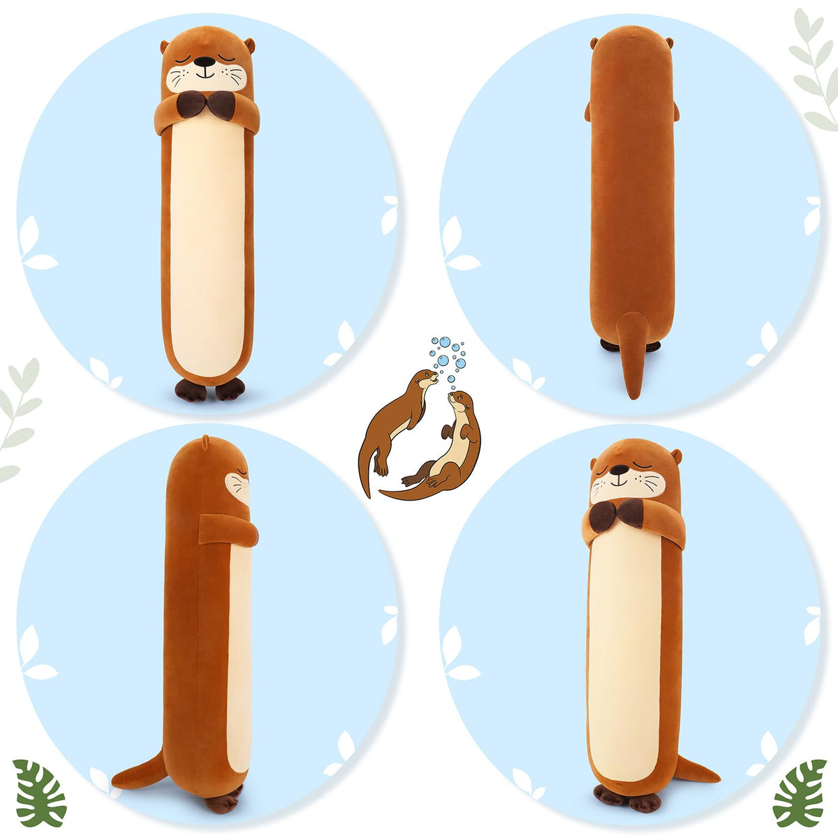 Sprinqdawin easy-care otter plush cleans easily and dries.
