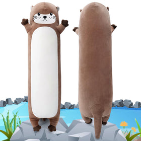 Sprinqdawin large otter plush with a long body for easy hugging.