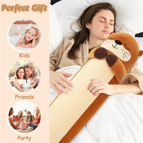 Sprinqdawin multi-functional otter plush works as cushion and toy.
