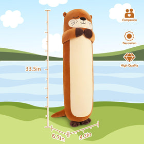 Sprinqdawin otter plush serves as a soft sleeping companion for kids.