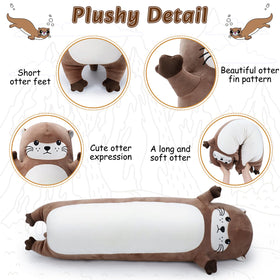 Sprinqdawin otter plush is a cozy cuddle buddy for bedtime.