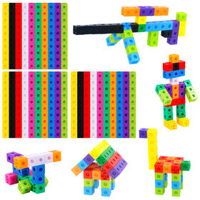 SpriteGru 300PCS Math Cubes colorful blocks for early counting and pattern building